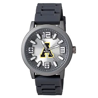 Men's  Black Appalachian State Mountaineers Enigma Silicone Strap Watch