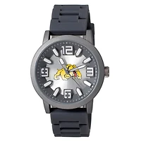 Men's  Black Bowie State Bulldogs Enigma Silicone Strap Watch