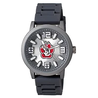 Men's  Black South Dakota Coyotes Enigma Silicone Strap Watch