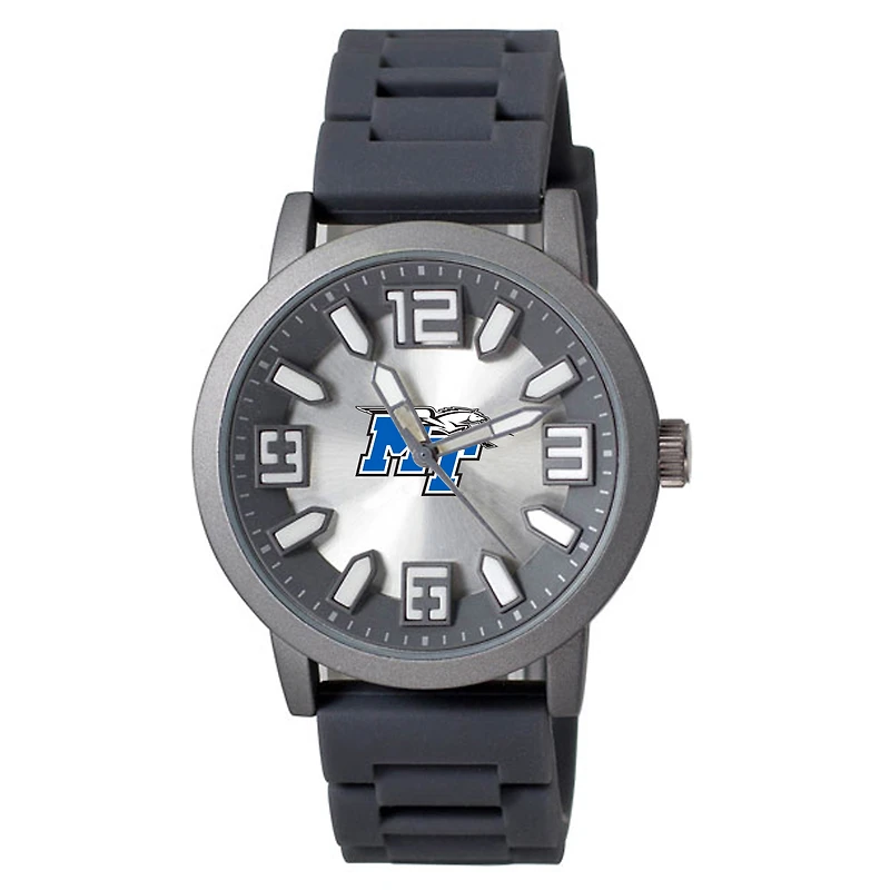 Men's Black MTSU Blue Raiders Enigma Silicone Strap Watch