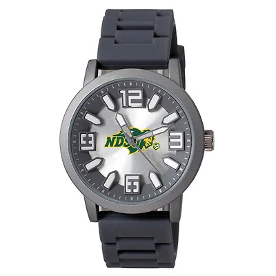Men's Black NDSU Bison Enigma Silicone Strap Watch
