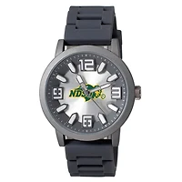 Men's  Black NDSU Bison Enigma Silicone Strap Watch