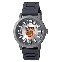 Men's  Black Tuskegee Golden Tigers Enigma Silicone Strap Watch