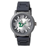 Men's  Black South Florida Bulls Enigma Silicone Strap Watch