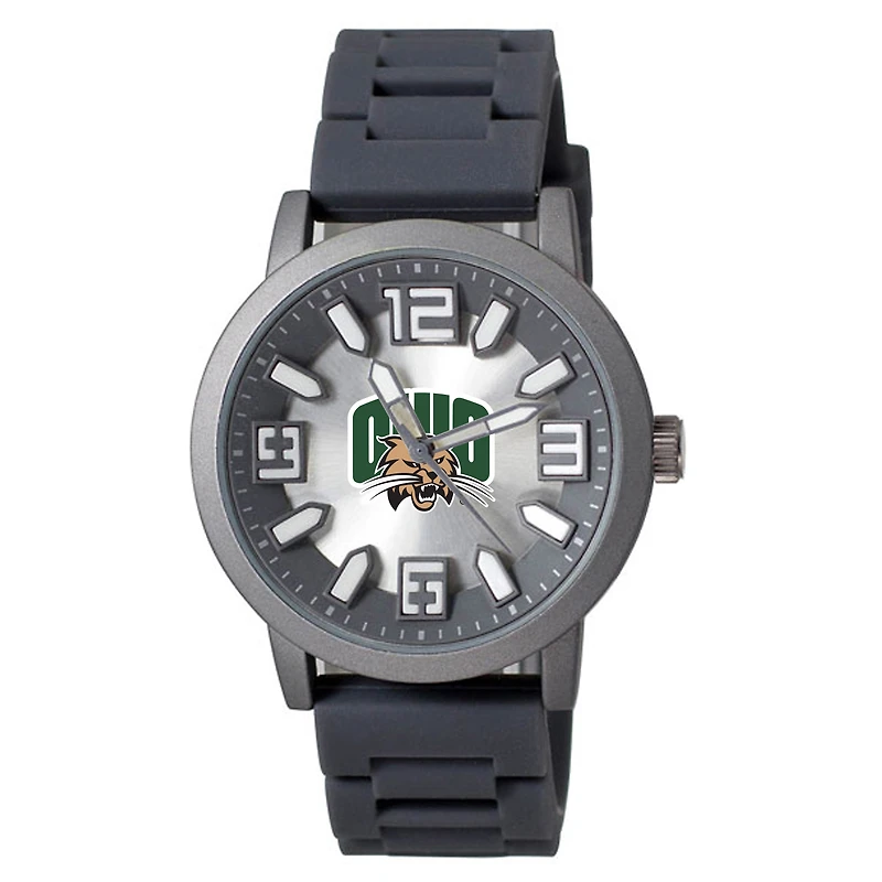 Men's Black Ohio Bobcats Enigma Silicone Strap Watch