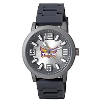 Men's  Black Tennessee Tech Golden Eagles Enigma Silicone Strap Watch