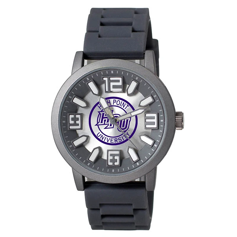 Men's Black High Point Panthers Enigma Silicone Strap Watch