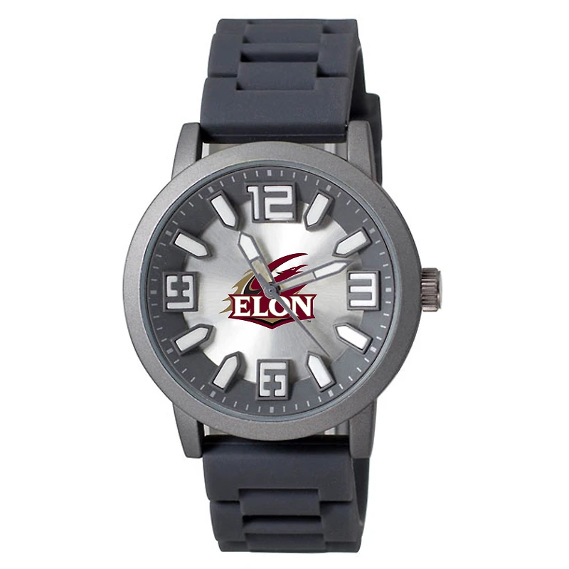 Men's Black Elon Phoenix Enigma Silicone Strap Watch