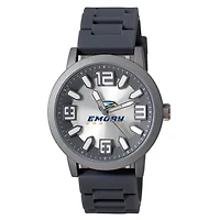Men's  Black Emory Eagles Enigma Silicone Strap Watch