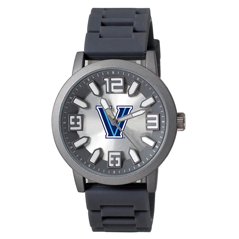 Men's Black Villanova Wildcats Enigma Silicone Strap Watch