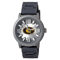 Men's  Black Grambling Tigers Enigma Silicone Strap Watch