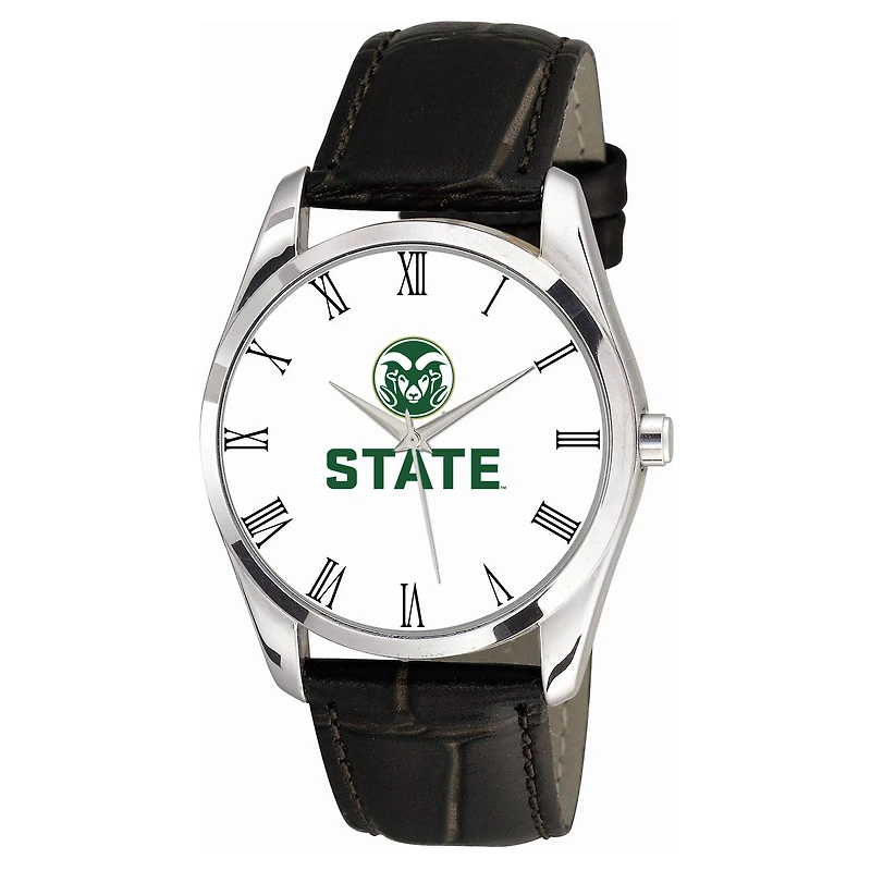 Men's Black Colorado State Rams Berkeley Leather Watch