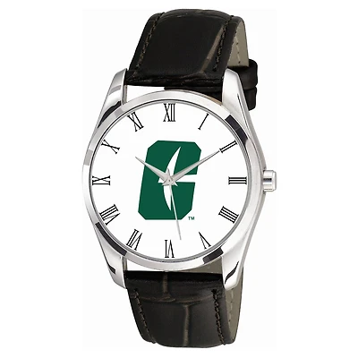 Men's Black Charlotte 49ers Berkeley Leather Watch