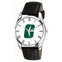Men's  Black Charlotte 49ers Berkeley Leather Watch