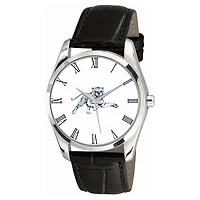 Men's  Black Jackson State Tigers Berkeley Leather Watch