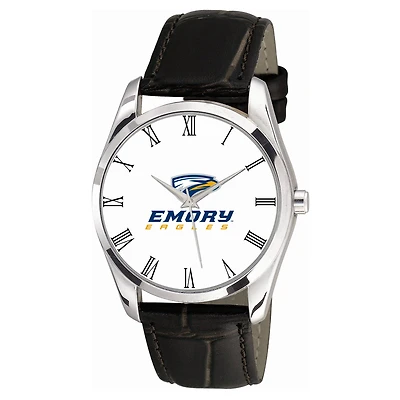 Men's  Black Emory Eagles Berkeley Leather Watch