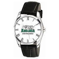 Men's  Black Loyola Greyhounds Berkeley Leather Watch