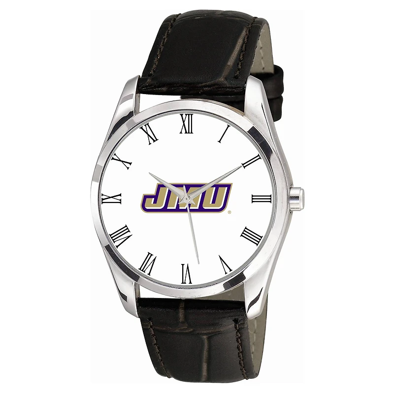 Men's Black James Madison Dukes Berkeley Leather Watch