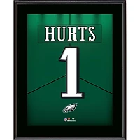 Jalen Hurts Philadelphia Eagles 10.5" x 13" Kelly Green Jersey Number Sublimated Player Plaque