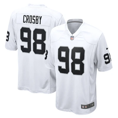 Men's Nike Maxx Crosby  White Las Vegas Raiders  Game Jersey