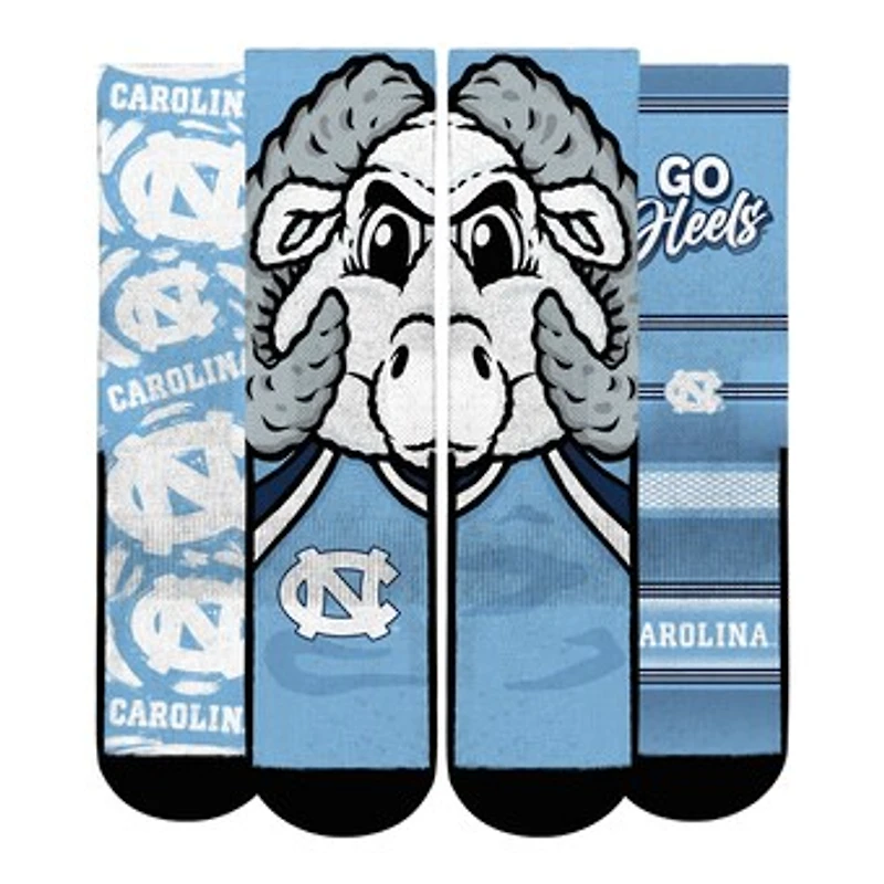 Youth Rock Em Socks  North Carolina Tar Heels Fan Favorite Three-Pack Crew Sock Set