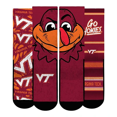 Youth Rock Em Socks  Virginia Tech Hokies Fan Favorite Three-Pack Crew Sock Set