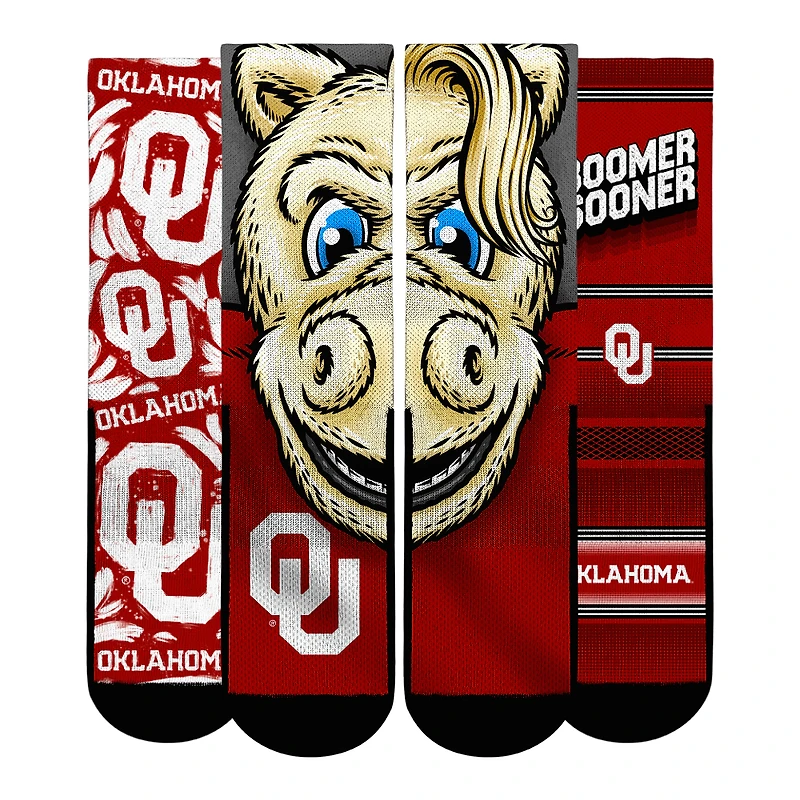 Youth Rock Em Socks  Oklahoma Sooners Fan Favorite Three-Pack Crew Sock Set