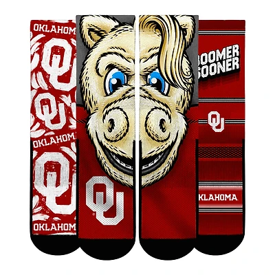Youth Rock Em Socks  Oklahoma Sooners Fan Favorite Three-Pack Crew Sock Set