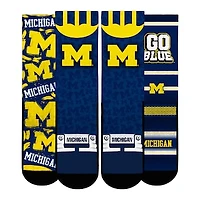 Youth Rock Em Socks  Michigan Wolverines Fan Favorite Three-Pack Crew Sock Set