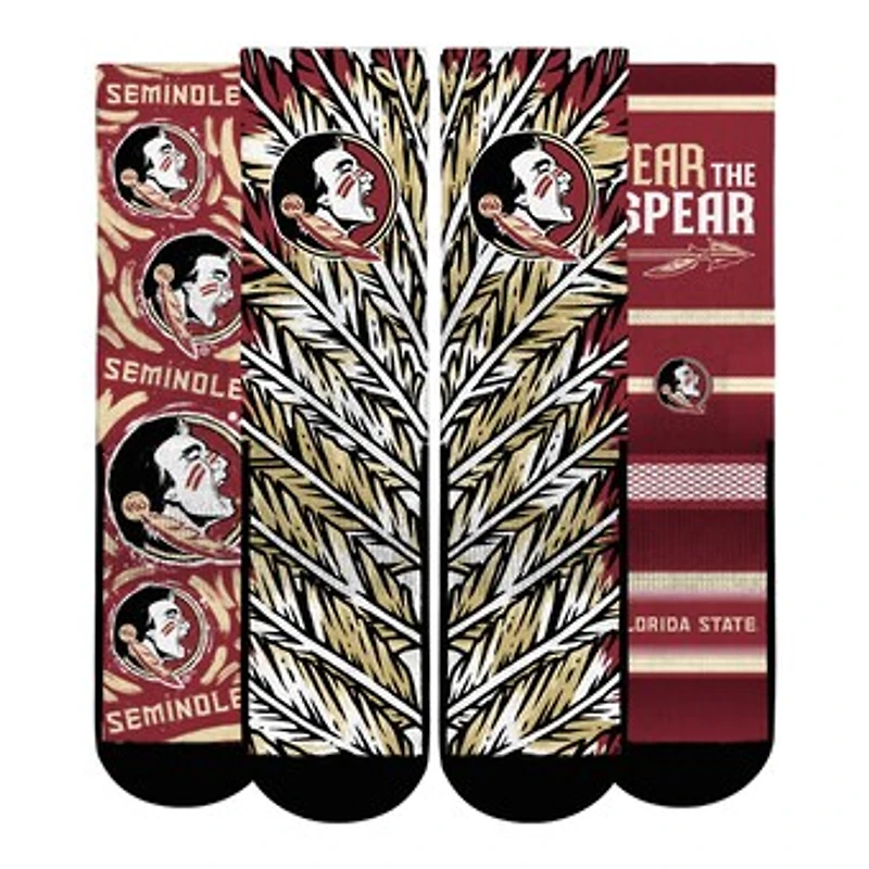 Youth Rock Em Socks  Florida State Seminoles Fan Favorite Three-Pack Crew Sock Set