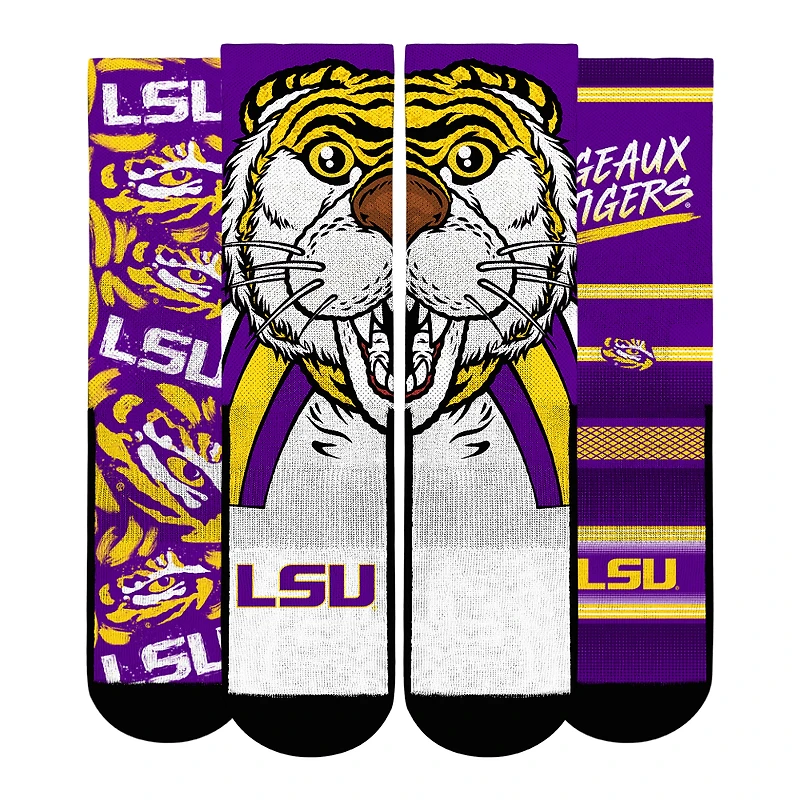 Youth Rock Em Socks  LSU Tigers Fan Favorite Three-Pack Crew Sock Set