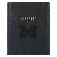 Fossil  Black Michigan Wolverines Travel RFID Passport Case