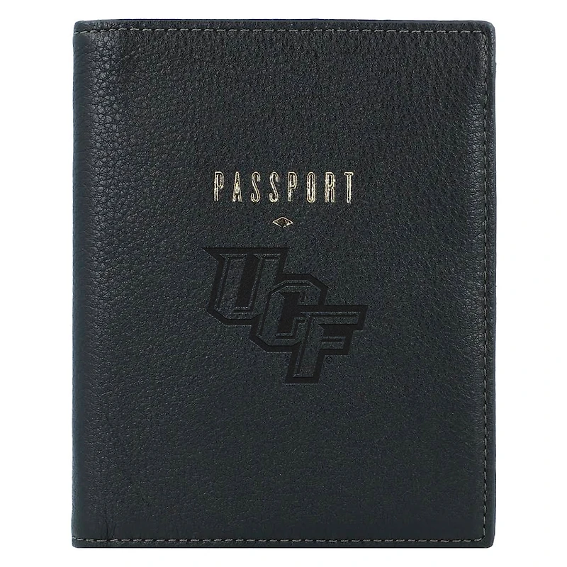 Fossil  Black UCF Knights Travel RFID Passport Case