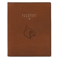 Fossil  Brown Louisville Cardinals Travel RFID Passport Case