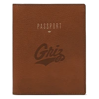 Fossil  Brown Montana Grizzlies Travel RFID Passport Case