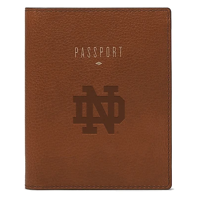 Fossil Brown Notre Dame Fighting Irish Travel RFID Passport Case