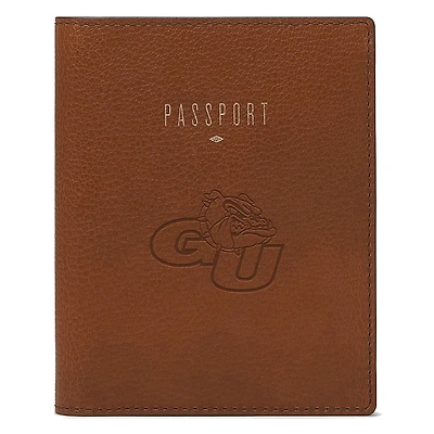 Fossil  Brown Gonzaga Bulldogs Travel RFID Passport Case