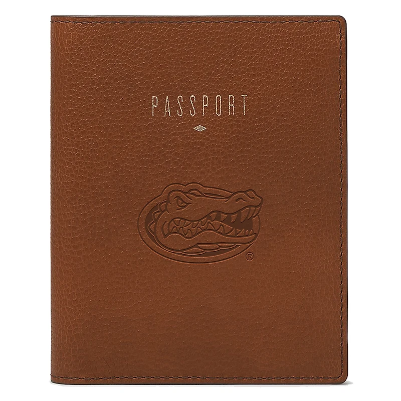 Fossil Brown Florida Gators Travel RFID Passport Case