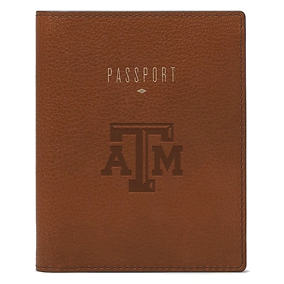Fossil Brown Texas A&M Aggies Travel RFID Passport Case