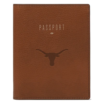 Fossil Brown Texas Longhorns Travel RFID Passport Case