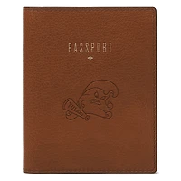 Fossil  Brown Tulane Green Wave Travel RFID Passport Case