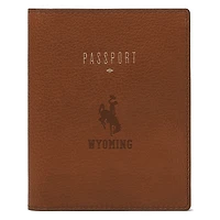Fossil  Brown Wyoming Cowboys Travel RFID Passport Case