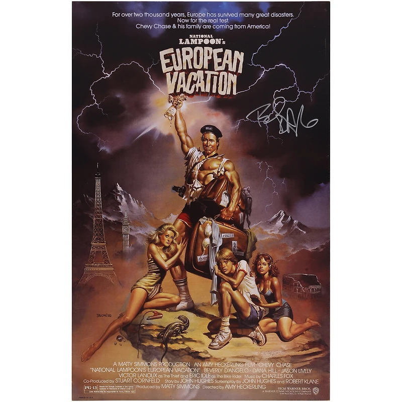 Beverly D'Angelo National Lampoon's European Vacation Autographed 11" x 17" Movie Poster