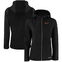 Women's Cutter & Buck Black Idaho State Bengals Evoke Eco Softshell Recycled Full-Zip Hoodie Jacket