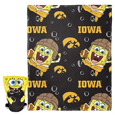 The Northwest Group Iowa Hawkeyes Spongebob Squarepants Hugger Blanket