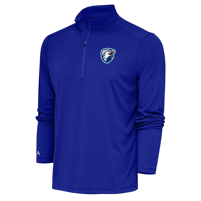 Men's Antigua Royal Texas Tyler Patriots Tribute Quarter-Zip Pullover Top