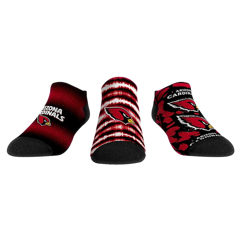 Unisex Rock Em Socks Arizona Cardinals Make Some Noise Three-Pack Low-Cut Socks Set