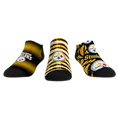 Unisex Rock Em Socks Pittsburgh Steelers Make Some Noise Three-Pack Low-Cut Socks Set