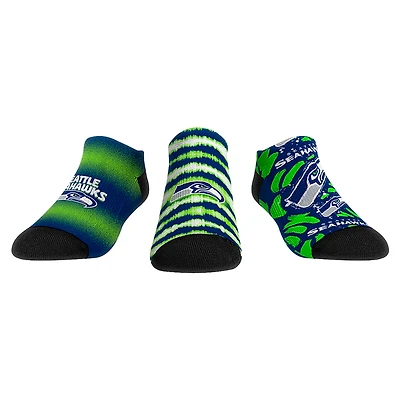 Unisex Rock Em Socks Seattle Seahawks Make Some Noise Three-Pack Low-Cut Socks Set