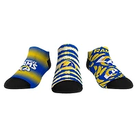 Unisex Rock Em Socks Los Angeles Rams Make Some Noise Three-Pack Low-Cut Socks Set